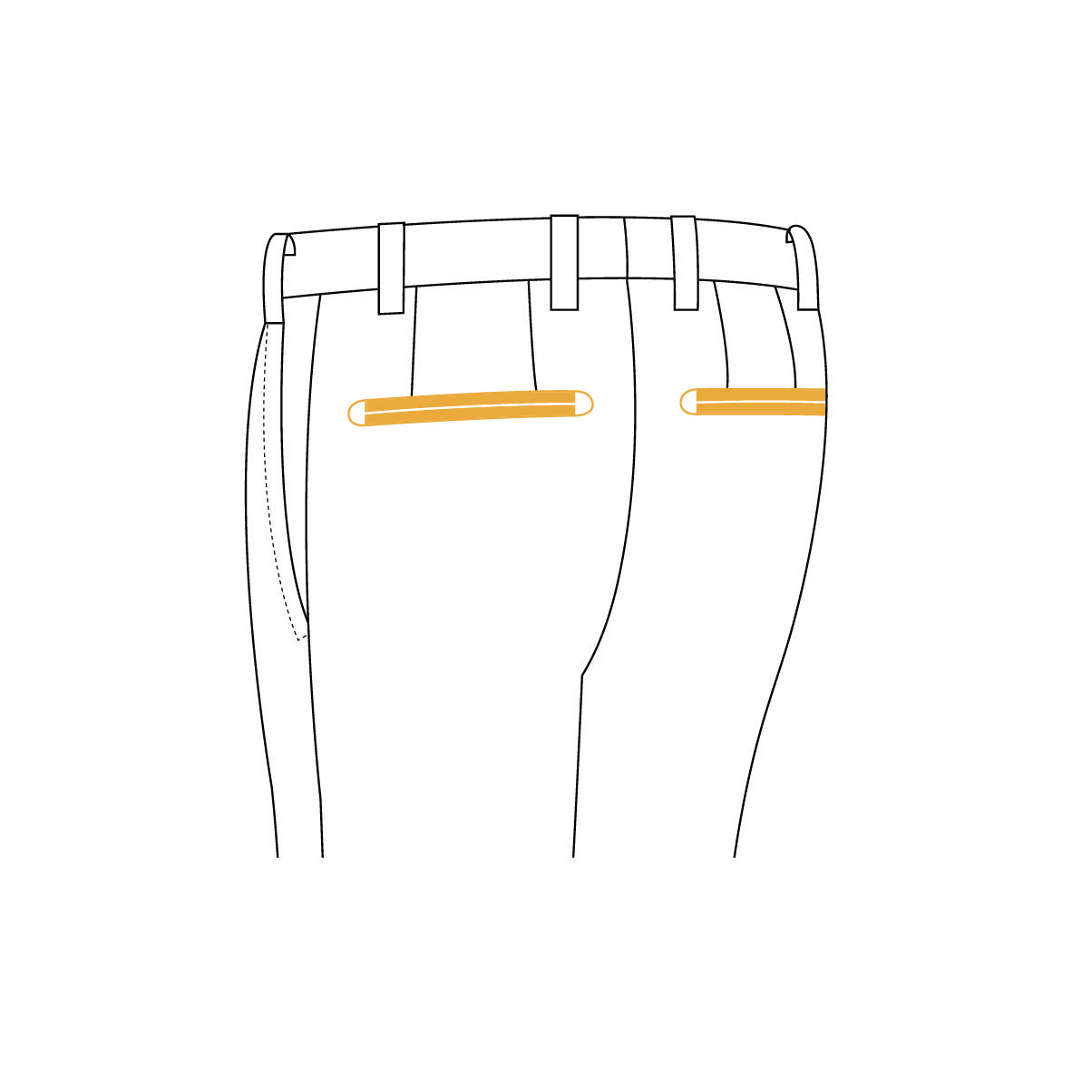 Senszio Garment Finals V1 Tuxedo Back Pockets Satin