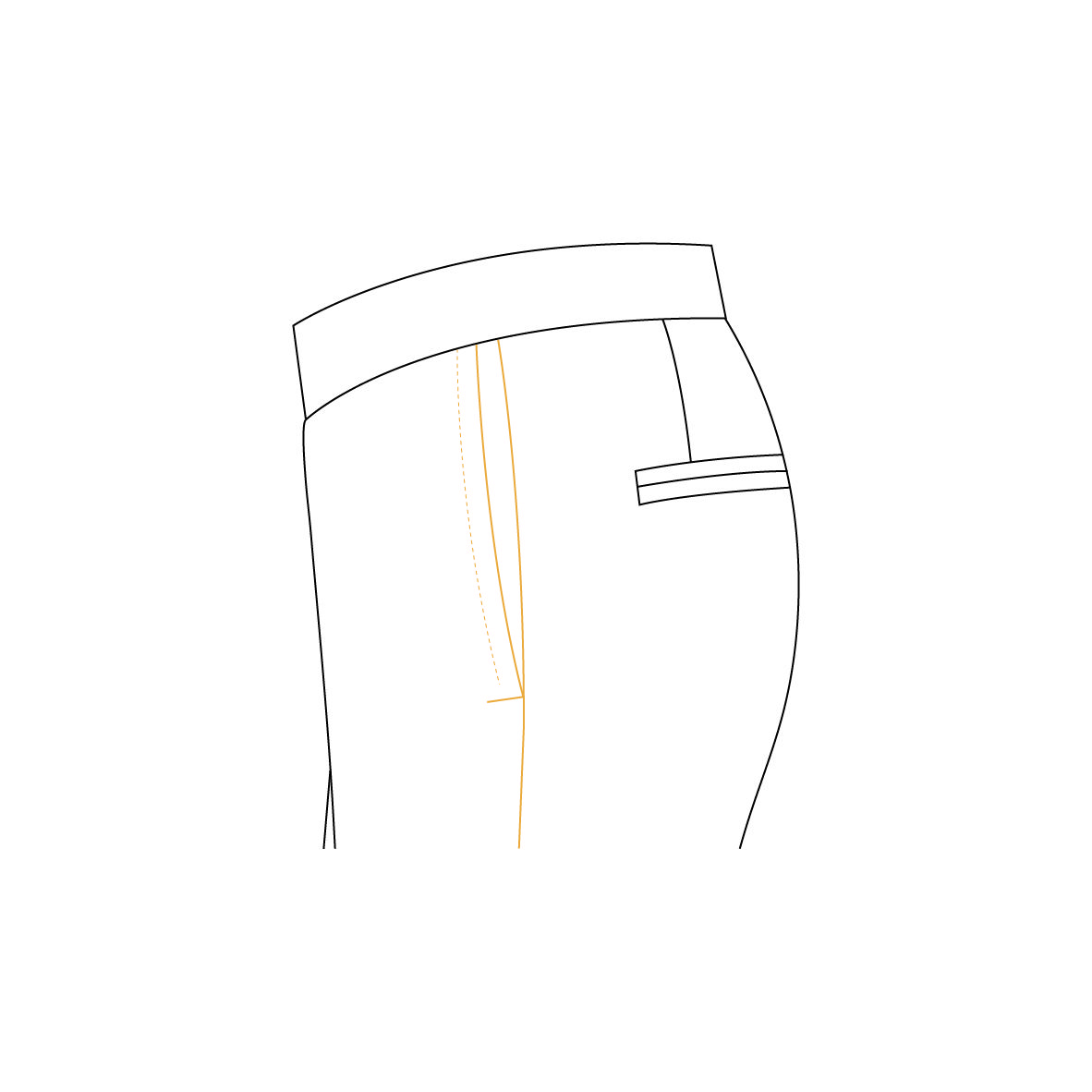 Senszio Garment Finals V2 Tuxedo Trouser Plain