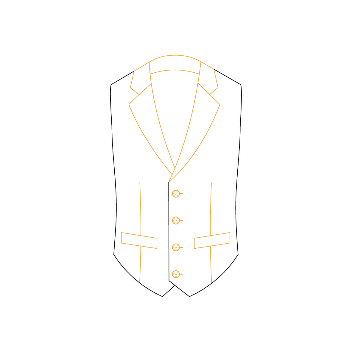 Senszio Garment Finals V2 Waistcoat Style 3