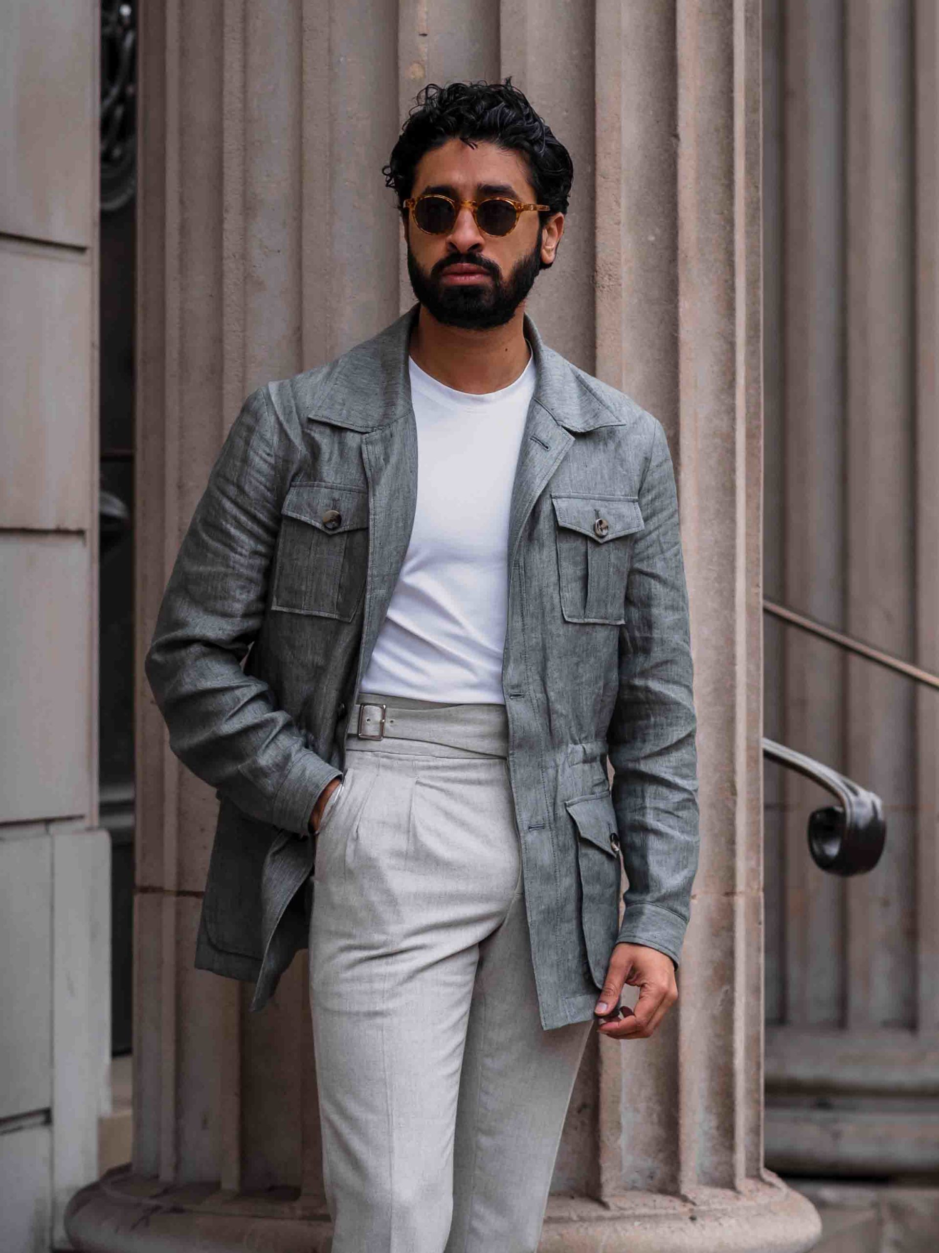 Safari Jacket Cropped With Face