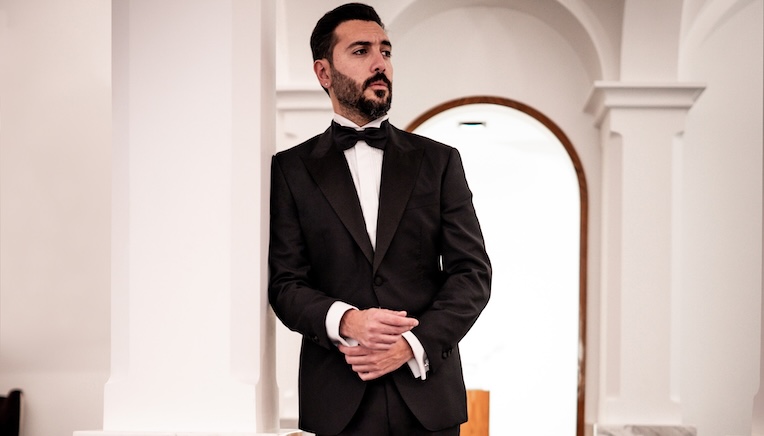 Custom Tailored Black Tuxedos made using Silk and Barathea Wool from Italy
